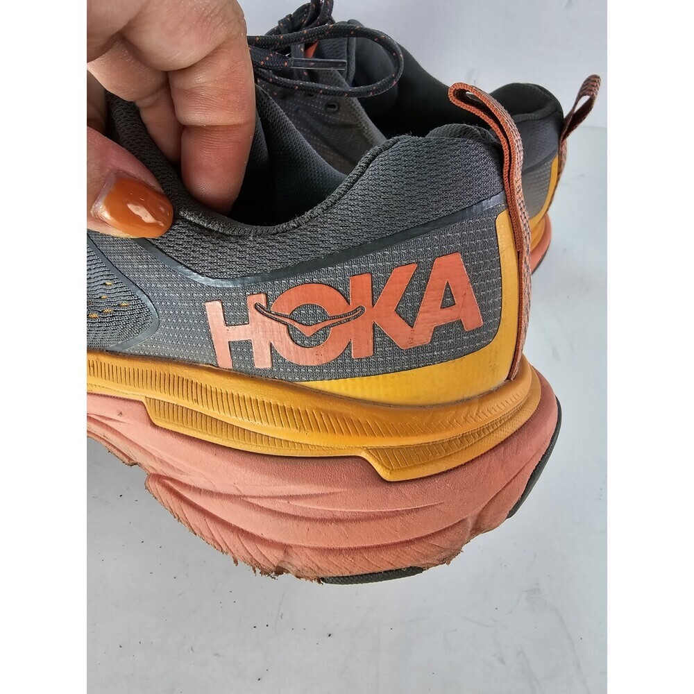 Hoka One One Womens Challenger ATR 6 Gray Shoes Sneaker 9B 1106512 - Picture 7 of 10